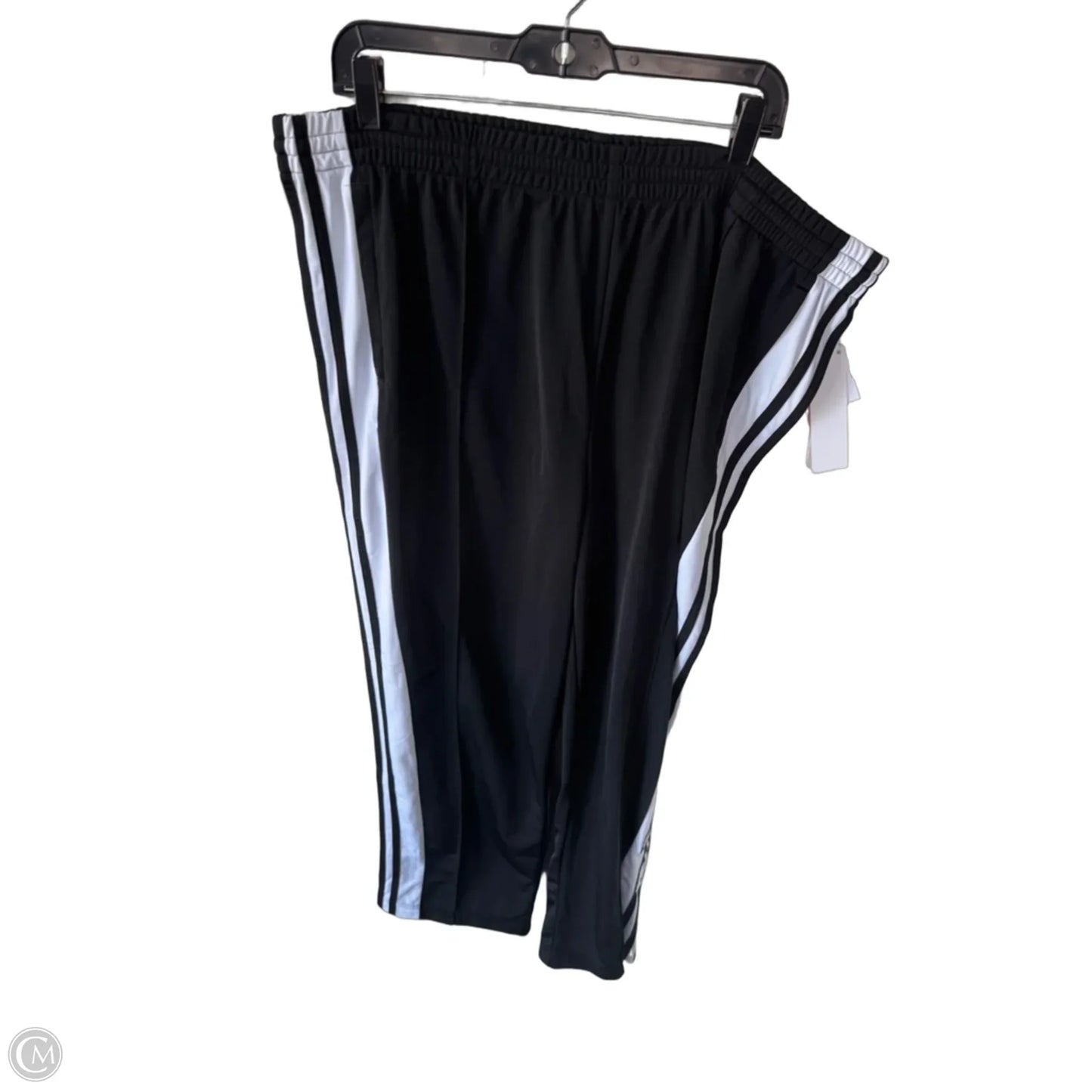 Athletic Pants By Adidas In Black & White, Size: 2x