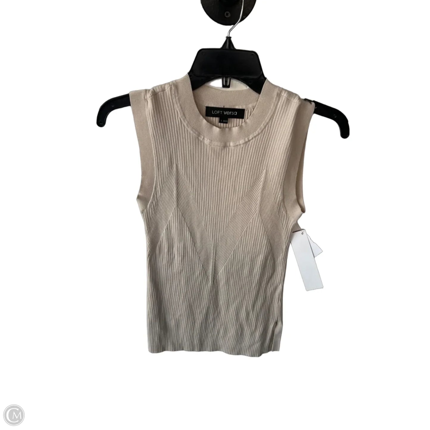 Vest Sweater By Loft In Tan, Size: S