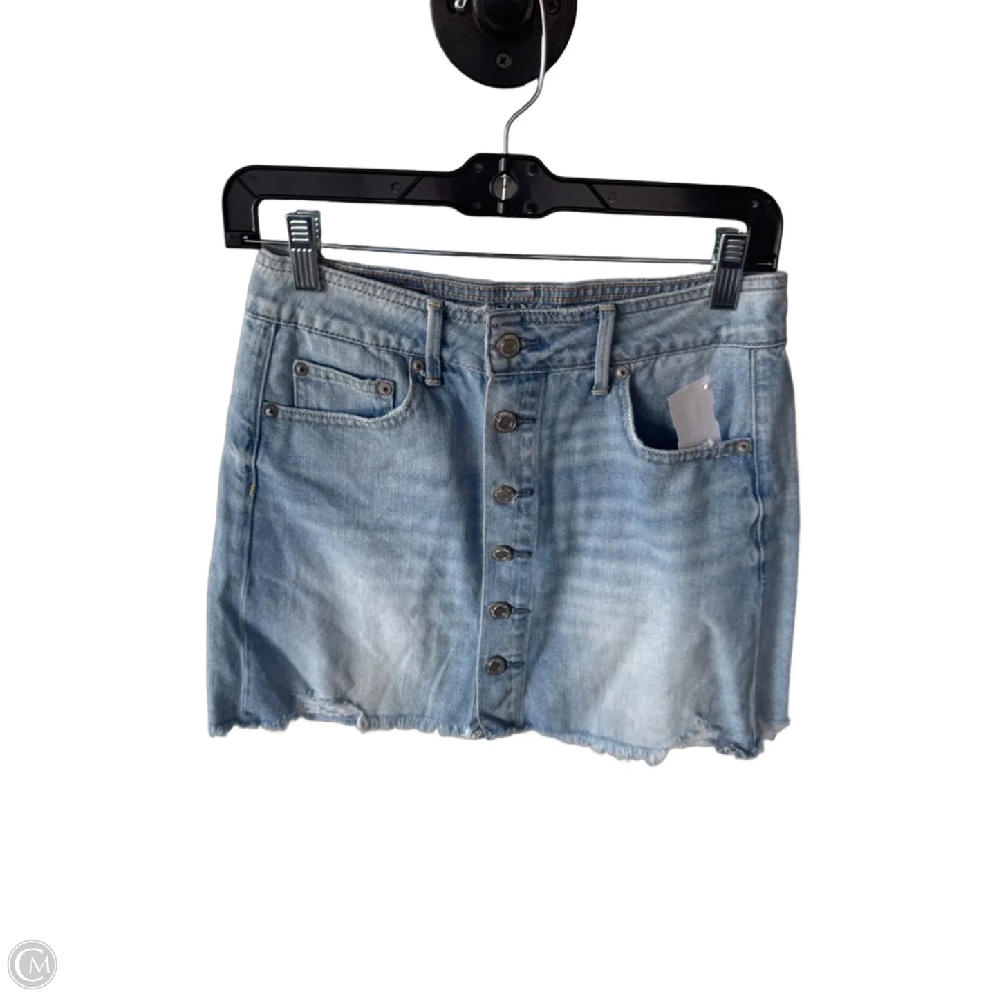 Skirt Mini & Short By American Eagle In Blue Denim, Size: 2