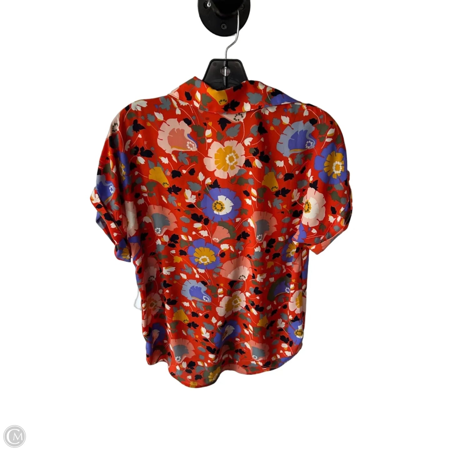 Top Short Sleeve By Cabi In Orange & Yellow, Size: Xs