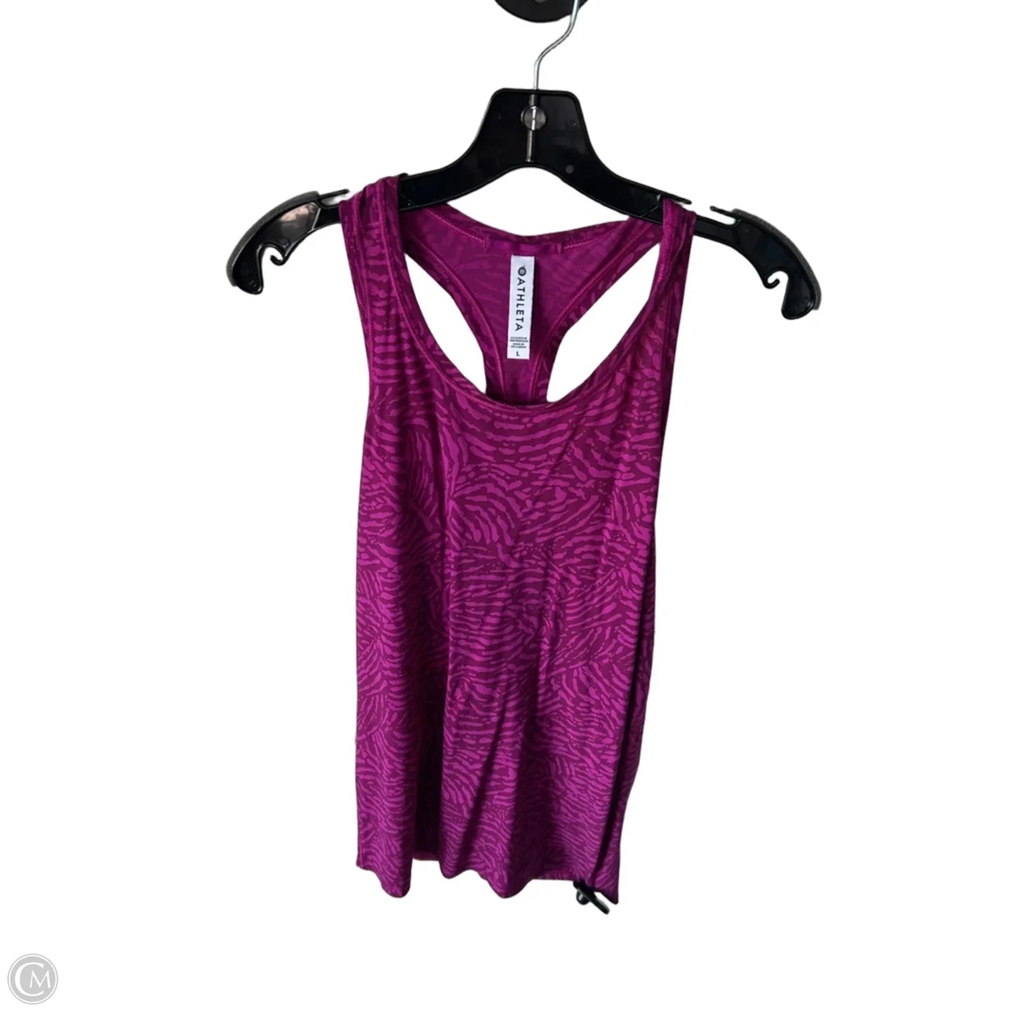 Athletic Tank Top By Athleta In Pink & Purple, Size: L