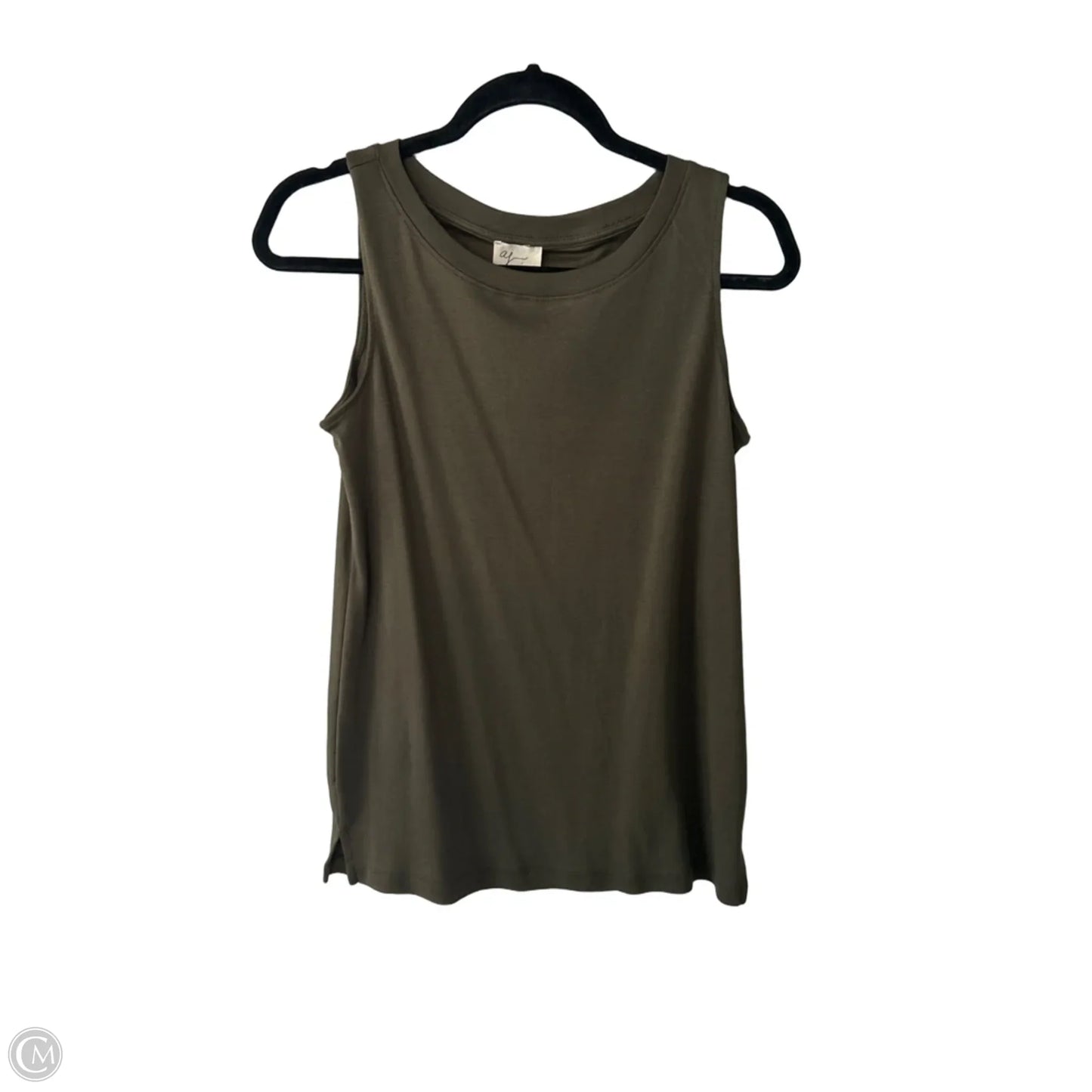Top Sleeveless Basic By Andrea Jovine In Green, Size: S
