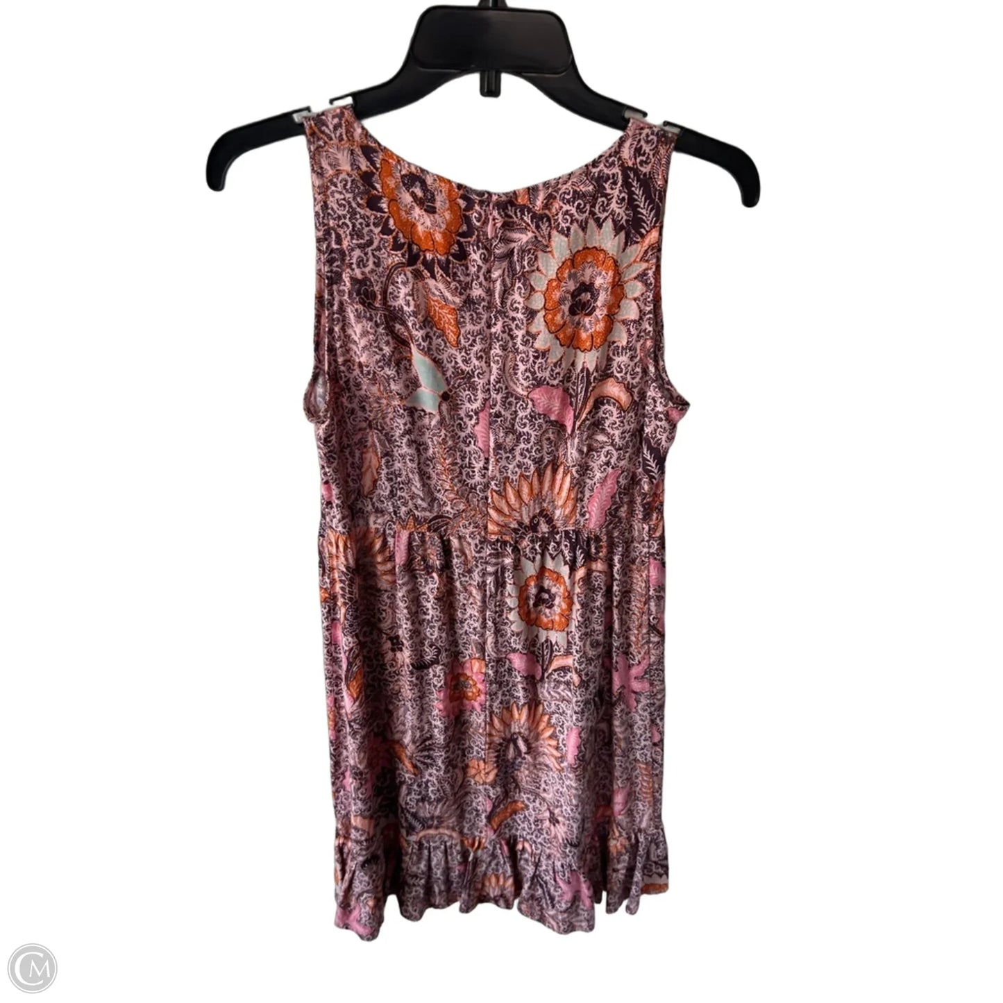 Dress Casual Short By Madewell In Orange & Pink, Size: Xs