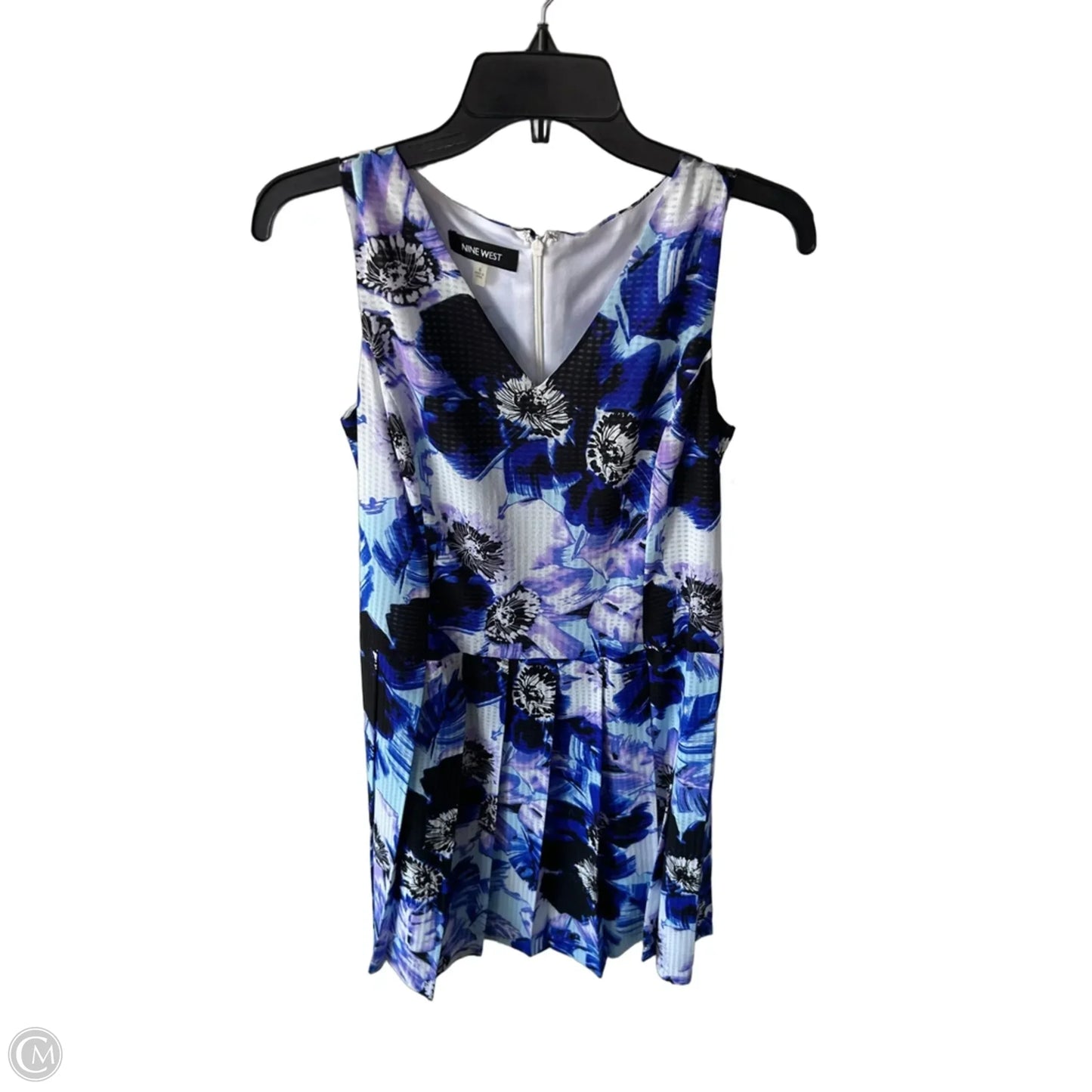 Dress Casual Short By Nine West In Black & Blue, Size: S