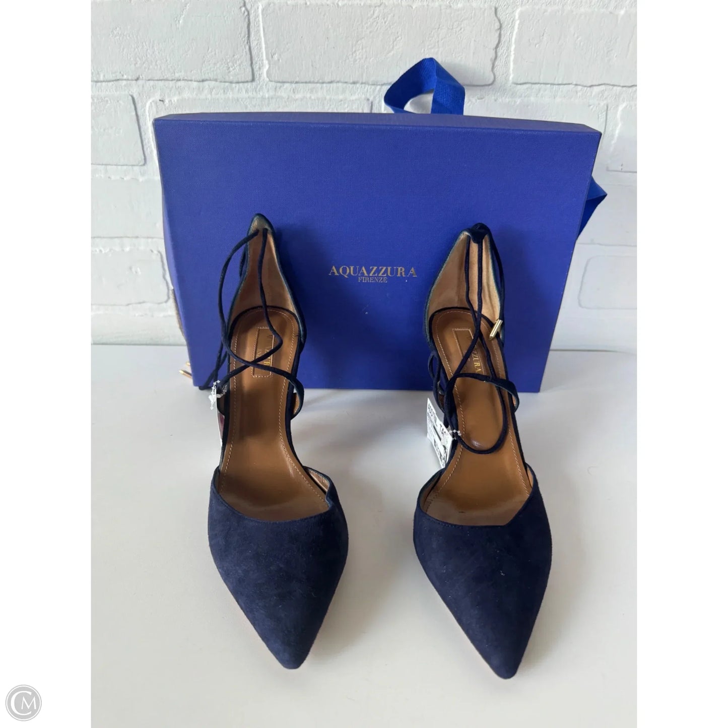 Shoes Designer By Aquazzura In Navy, Size: 8.5