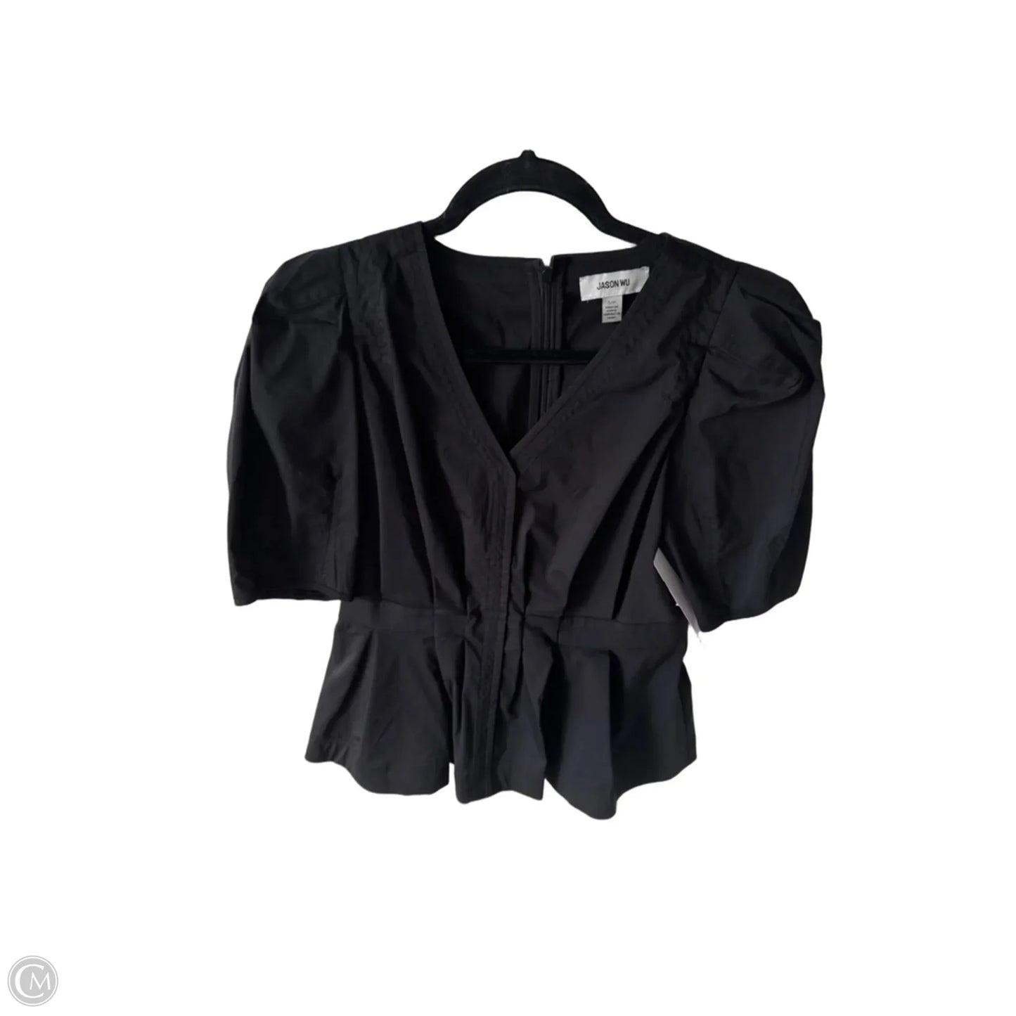 Top Short Sleeve Designer By Jason Wu In Black, Size: S