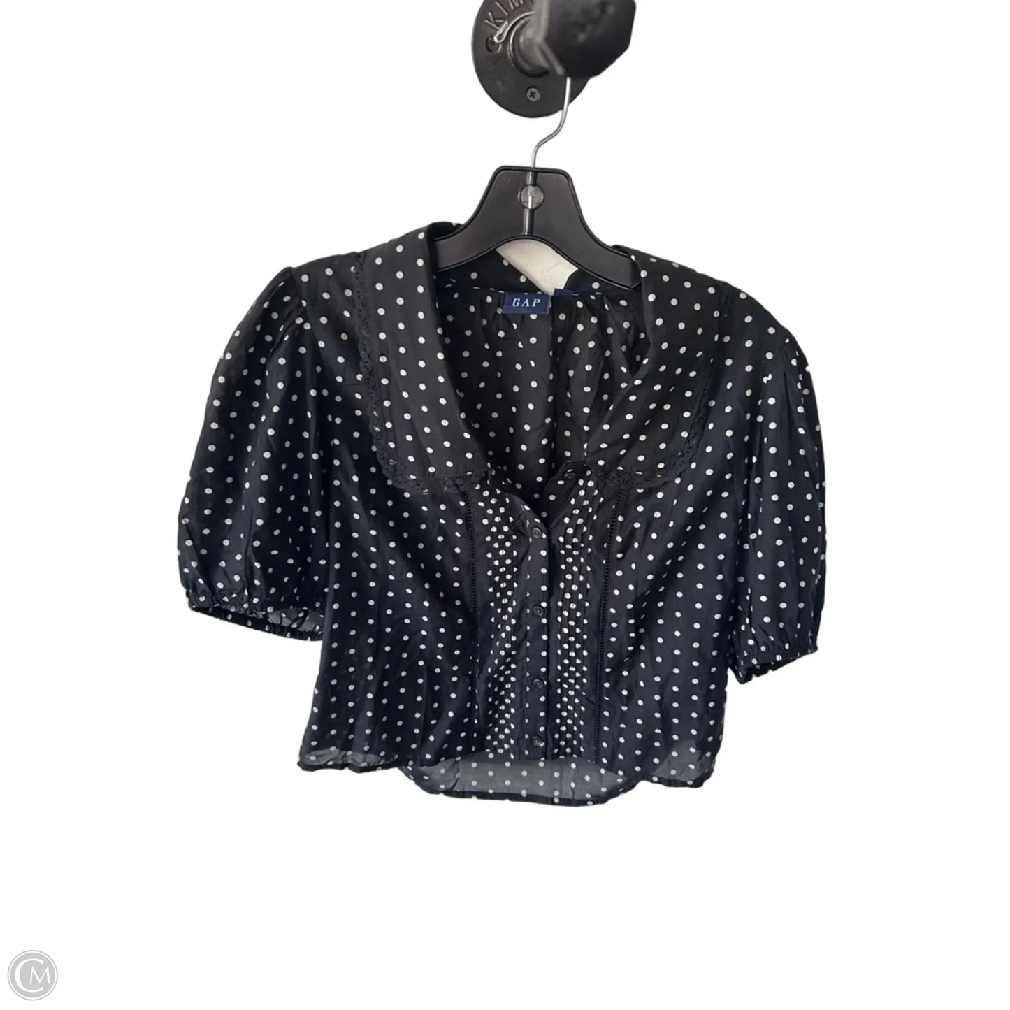 Top Short Sleeve By Gap In Black & White, Size: Xs