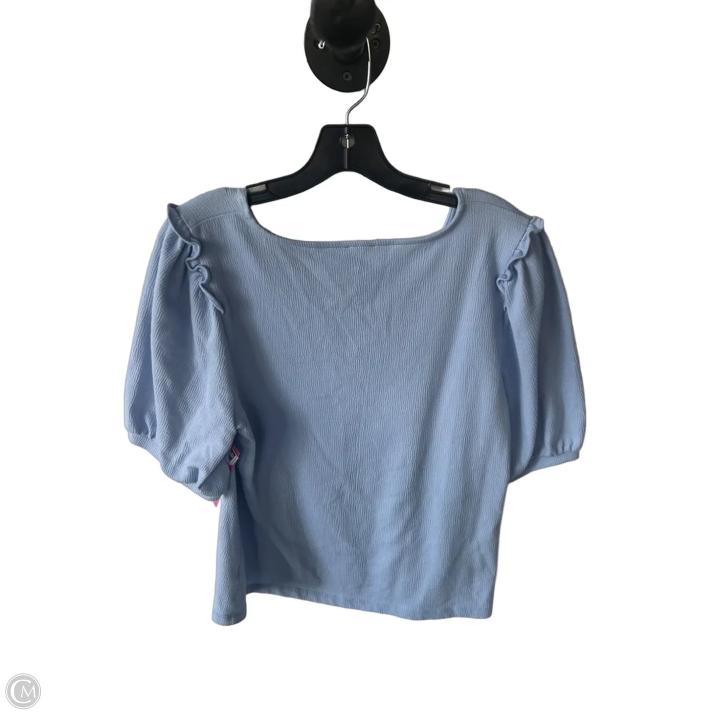Top Short Sleeve By Talbots In Blue, Size: L