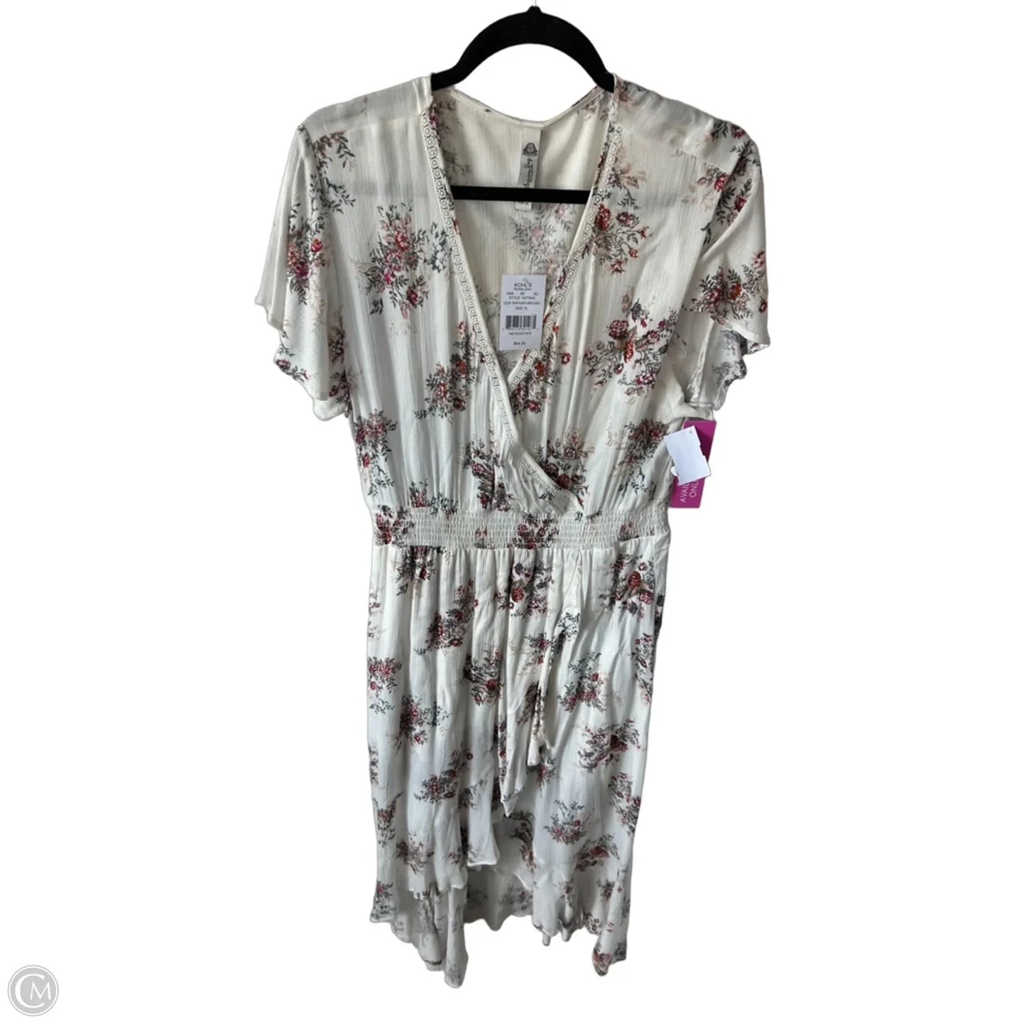 Dress Casual Maxi By American Rag In Pink & White, Size: Xl