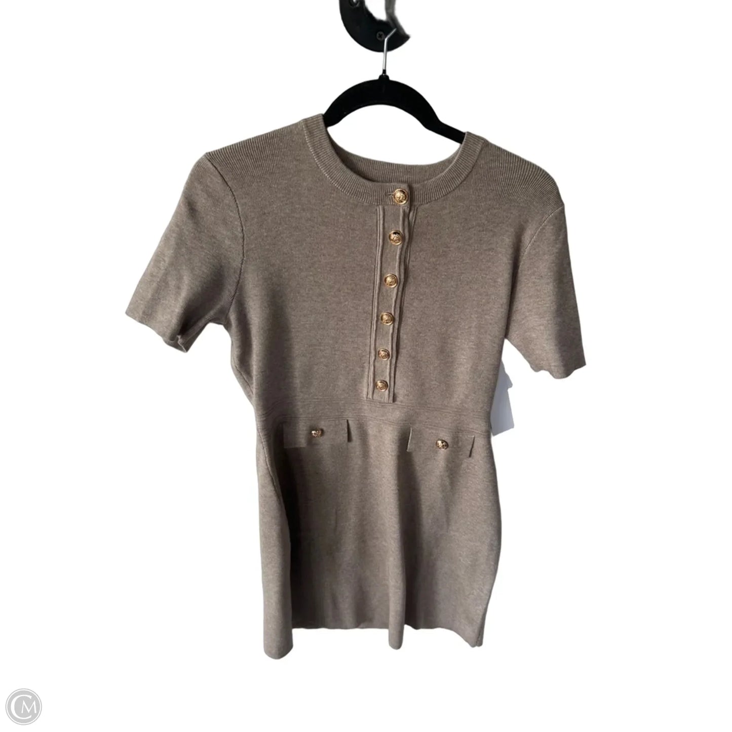 Dress Sweater By Merokeety In Tan, Size: S