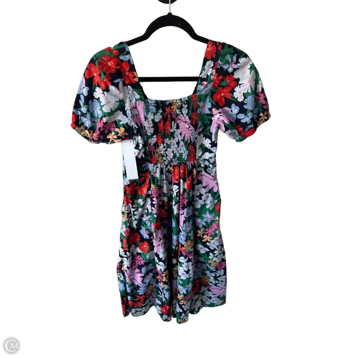 Dress Casual Midi By Old Navy In Blue & Green, Size: Xs