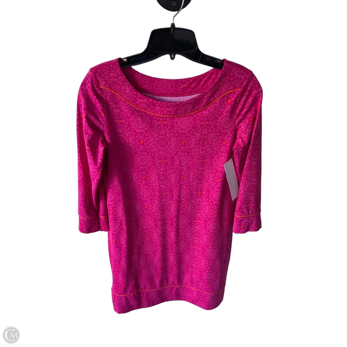 Dress Casual Short By Lands End In Orange & Pink, Size: Xs