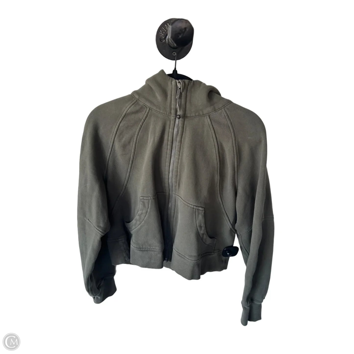 Athletic Sweatshirt Hoodie By Lululemon In Green, Size: Xs