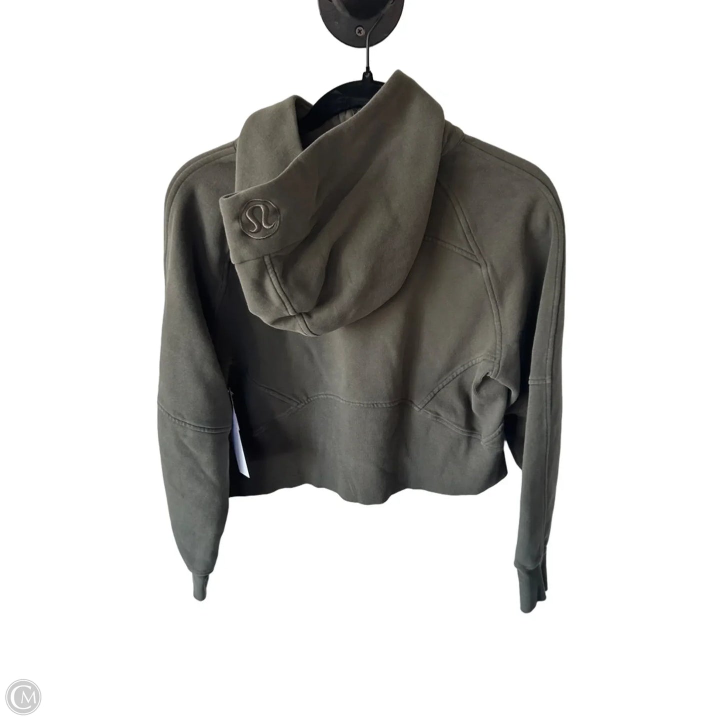 Athletic Sweatshirt Hoodie By Lululemon In Green, Size: Xs