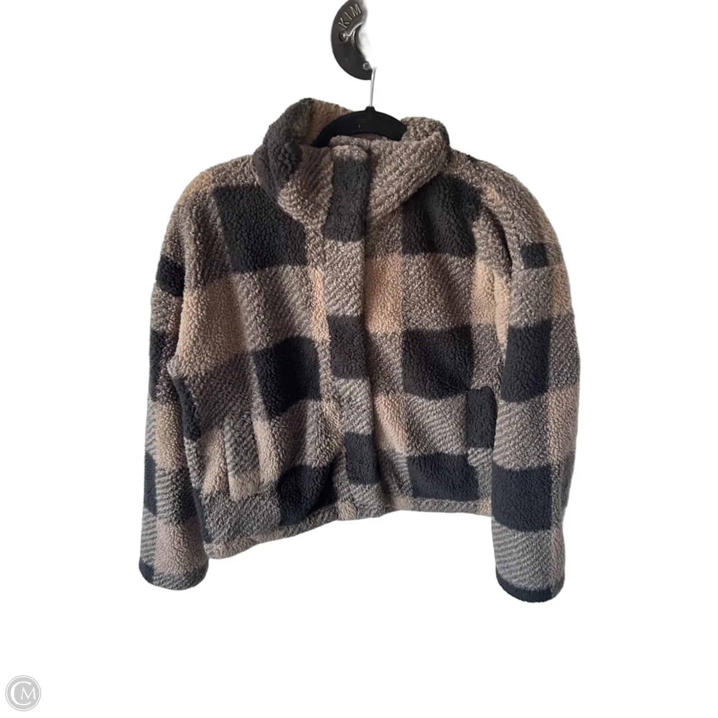 Jacket Fleece By Altard State In Grey & Tan, Size: S