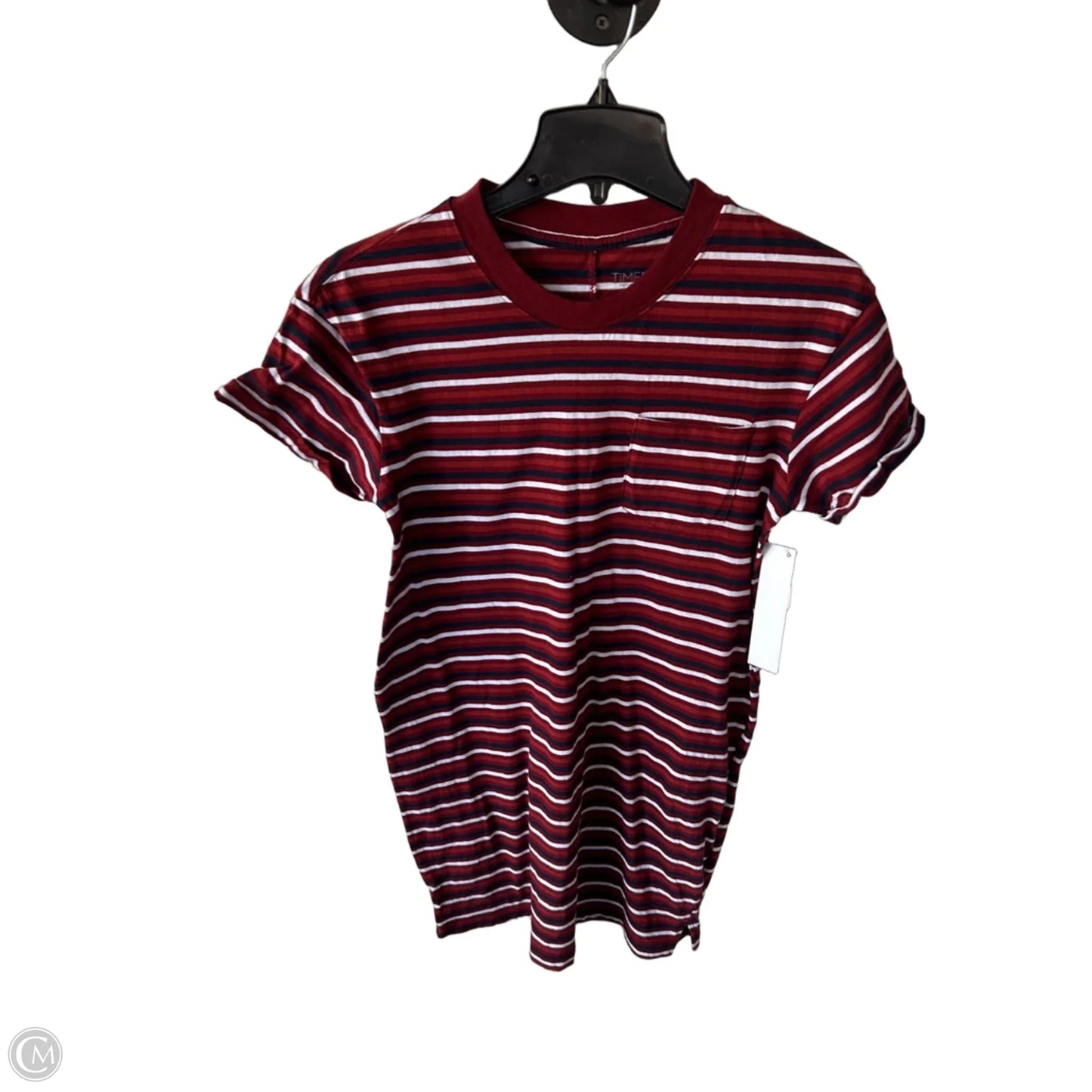 Dress Casual Short By Time And Tru In Blue & Red & White, Size: S