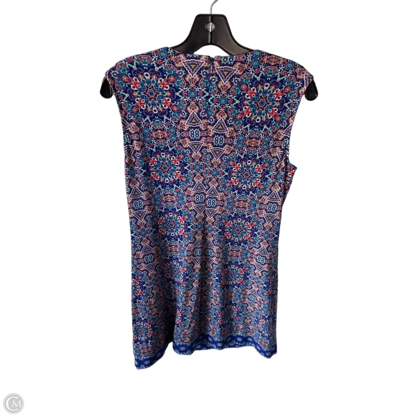 Dress Casual Short By Calvin Klein In Blue & Orange, Size: S