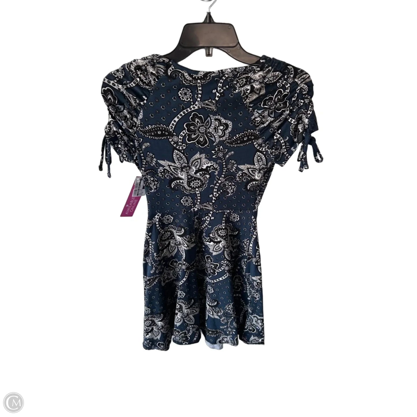 Dress Casual Short By Clothes Mentor In Black & Blue, Size: Xs