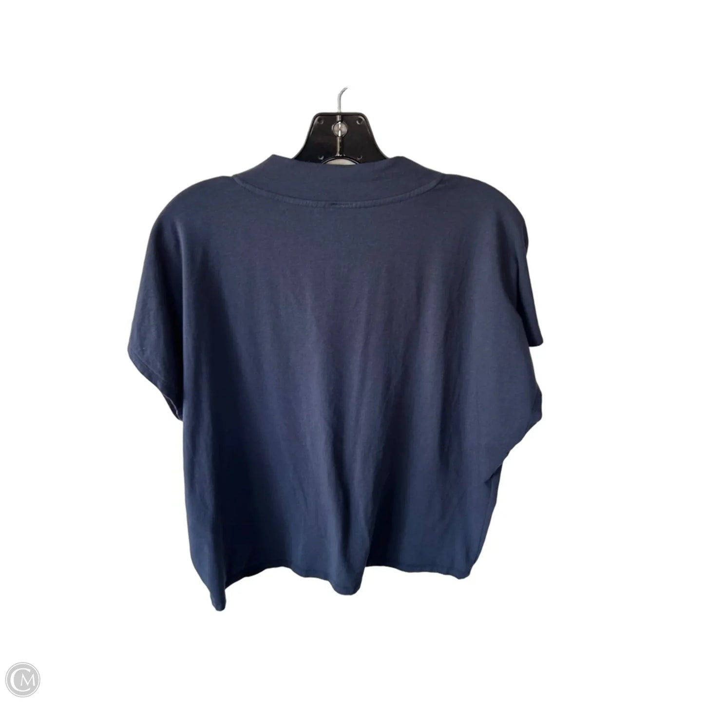 Top Short Sleeve By Bobi In Blue, Size: L