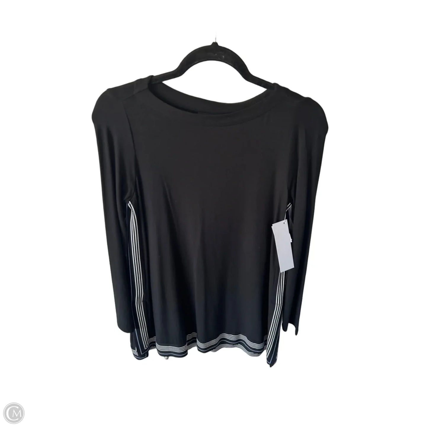 Top Long Sleeve By J. Jill In Black & Blue, Size: Xs