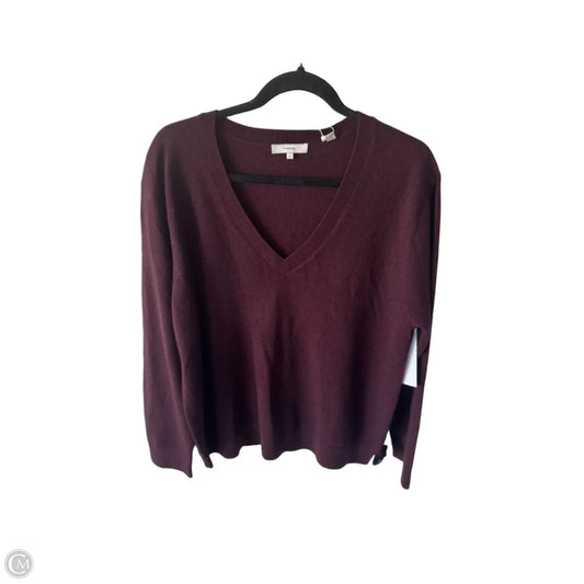 Sweater Cashmere By Vince In Maroon, Size: Xl