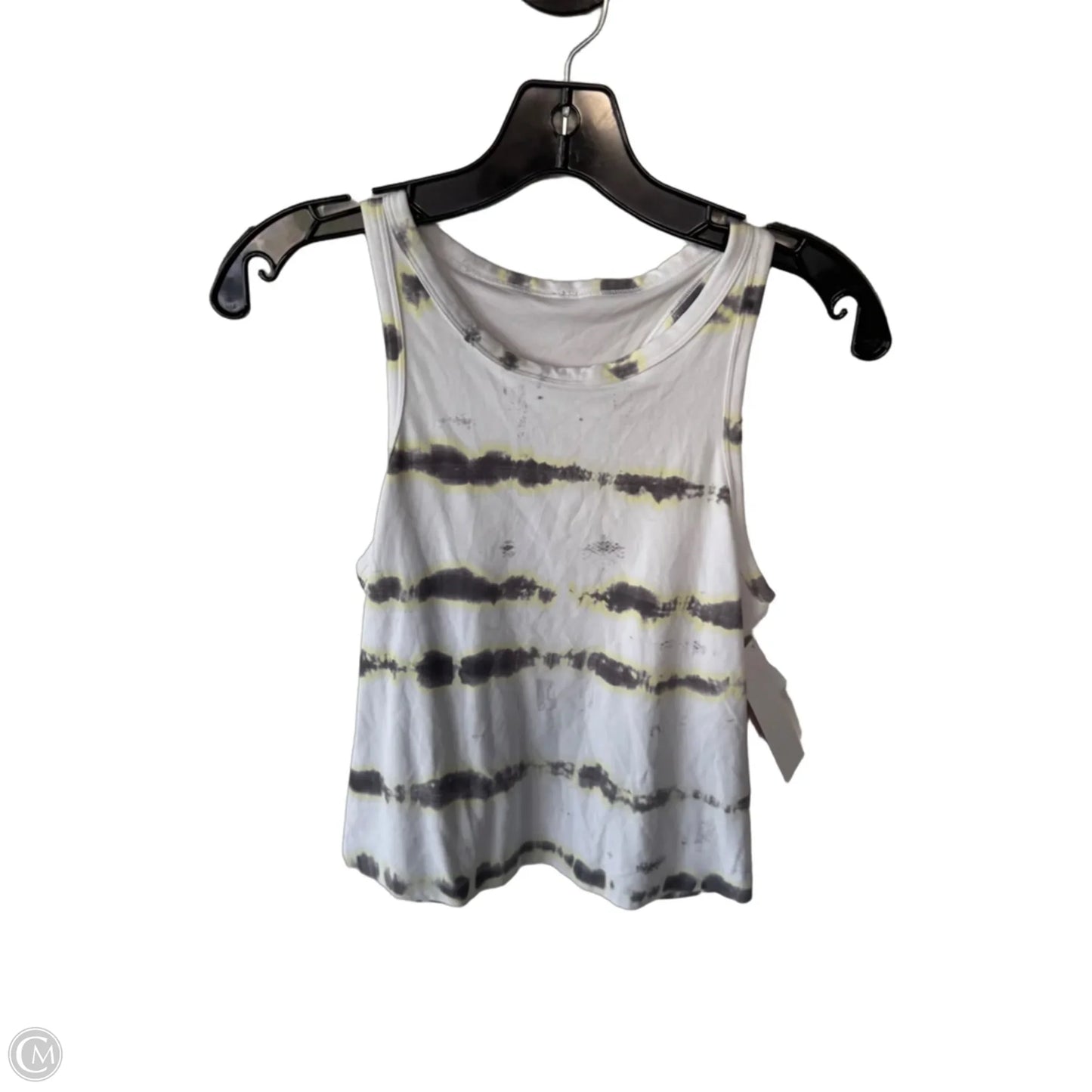 Athletic Tank Top By Lululemon In Grey & White, Size: S
