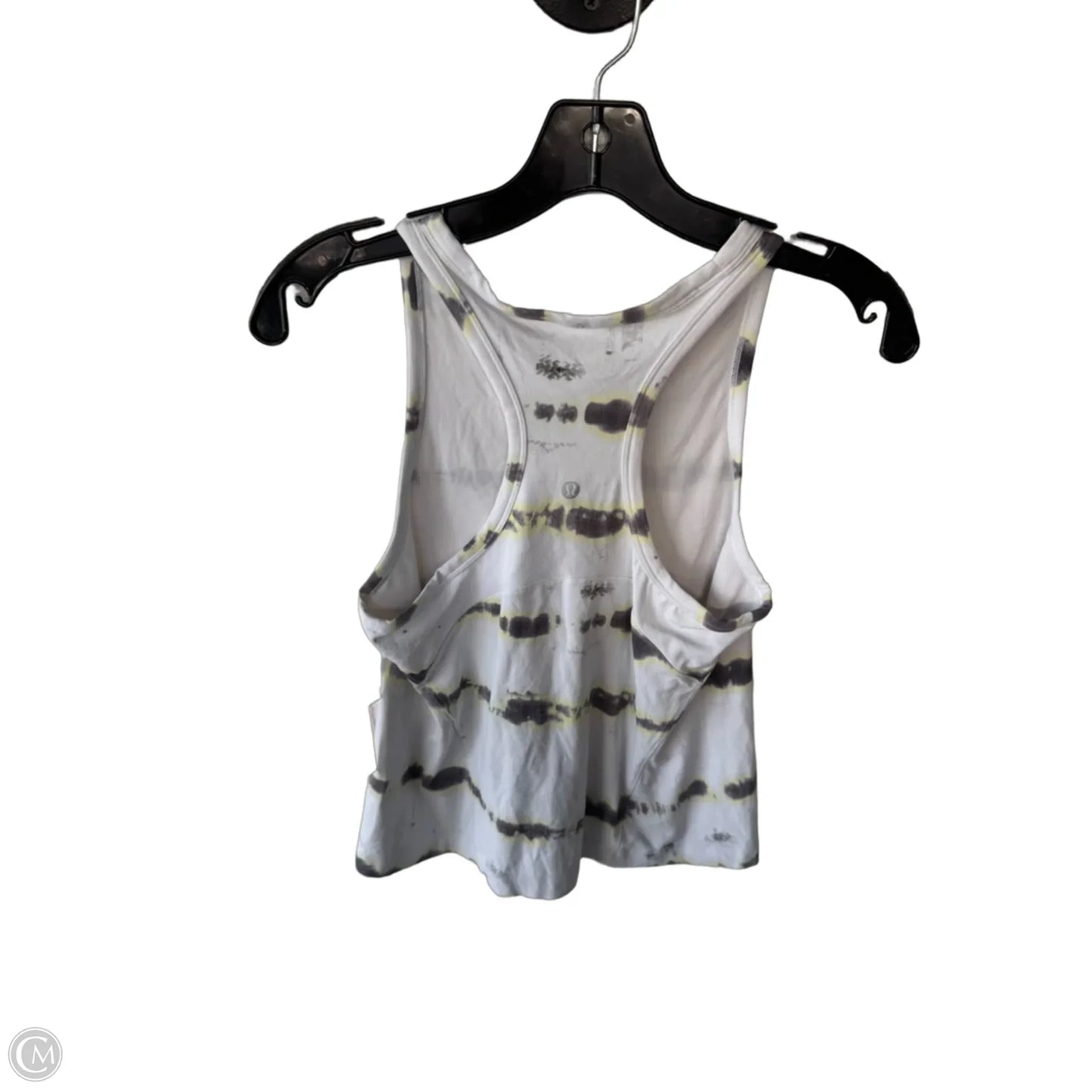 Athletic Tank Top By Lululemon In Grey & White, Size: S