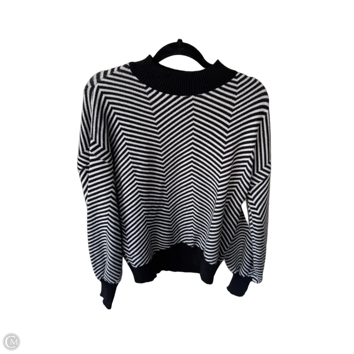 Sweater By Zesica In Black & White, Size: M