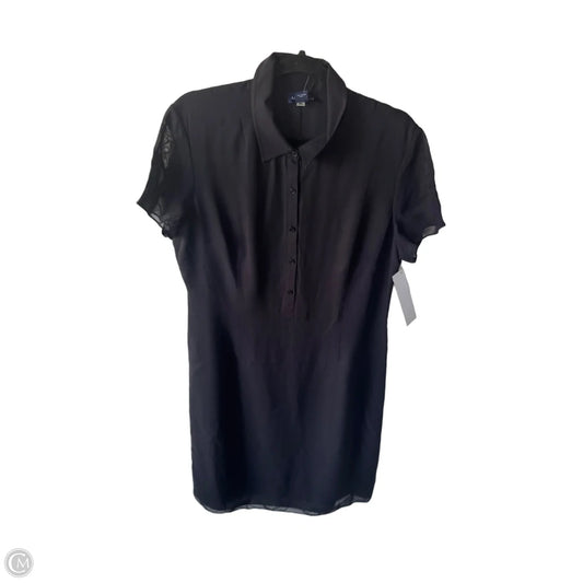 Dress Casual Midi By Ann Taylor In Black, Size: L