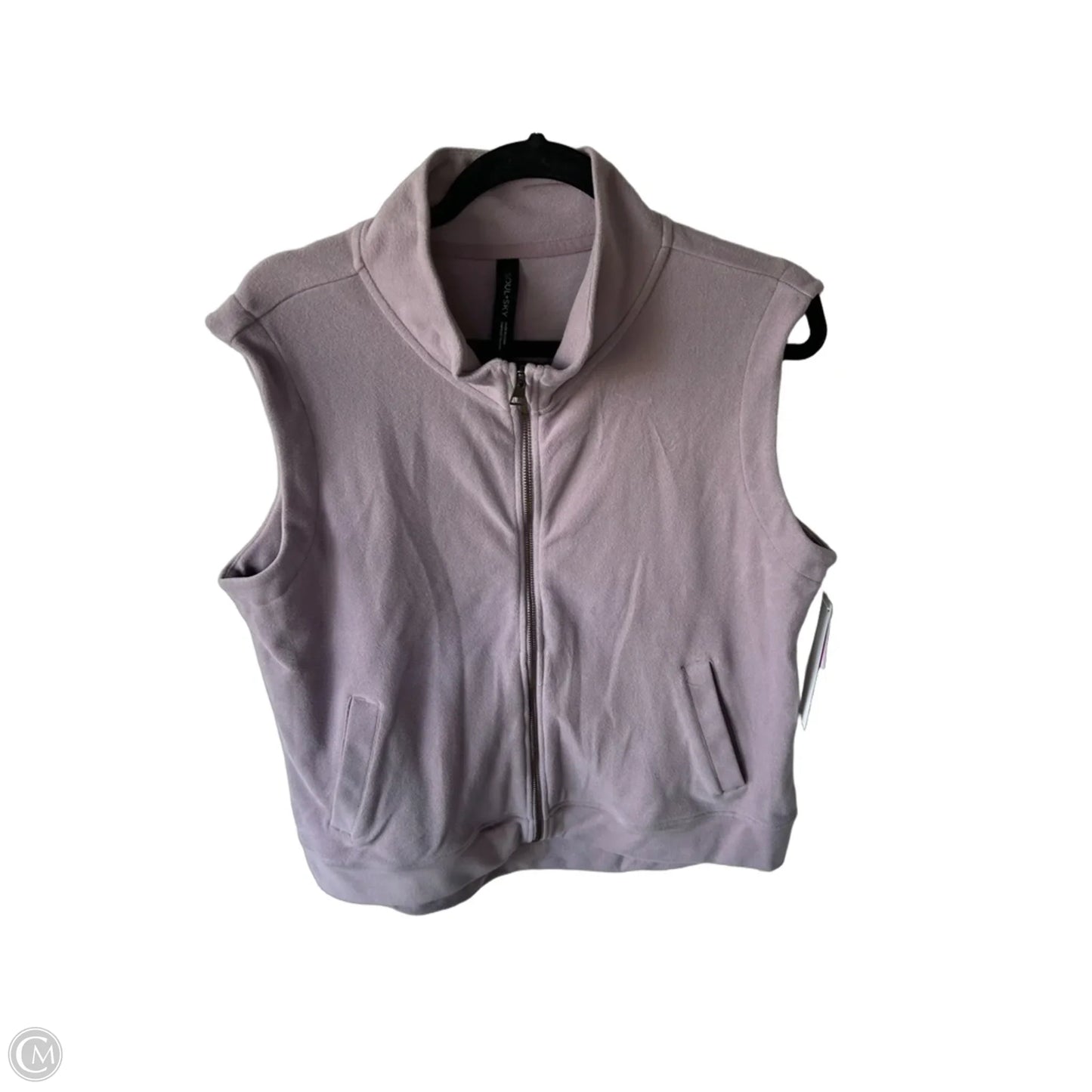 Vest Fleece By Clothes Mentor In Purple, Size: L