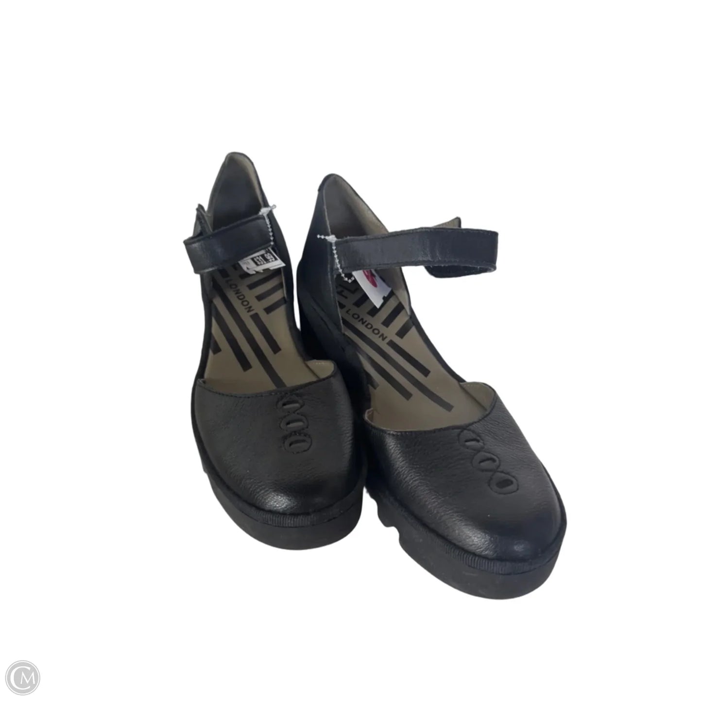 Shoes Heels Wedge By Fly London In Black, Size: 9.5