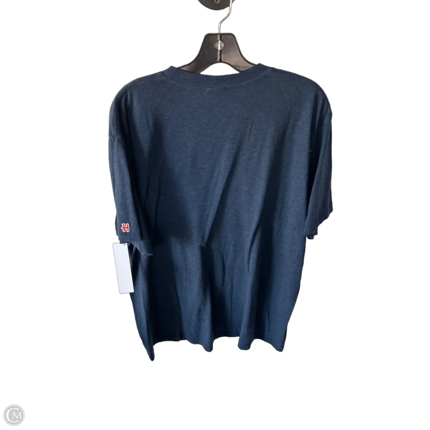 Top Short Sleeve Basic By Homage In Blue & Orange, Size: Xxl