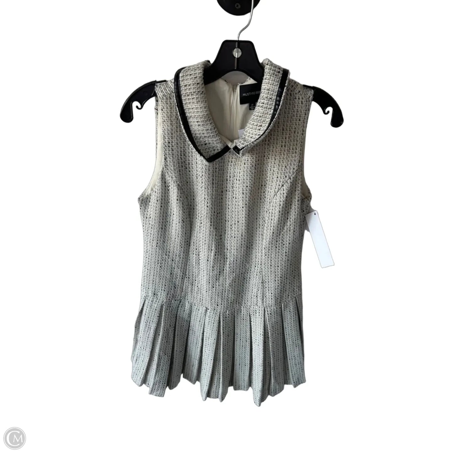 Dress Work By Mustard Seed In Grey & White, Size: M