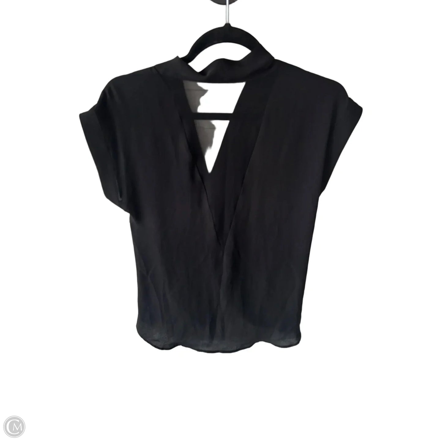 Top Short Sleeve By Ro & De In Black, Size: M