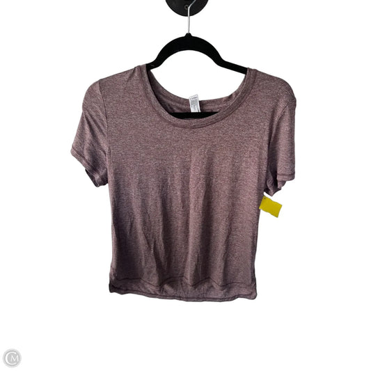Athletic Top Short Sleeve By Velocity In Purple, Size: L
