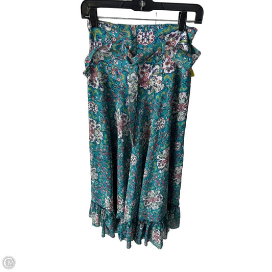Skirt Maxi By Bisou Bisou In Blue & Pink, Size: M