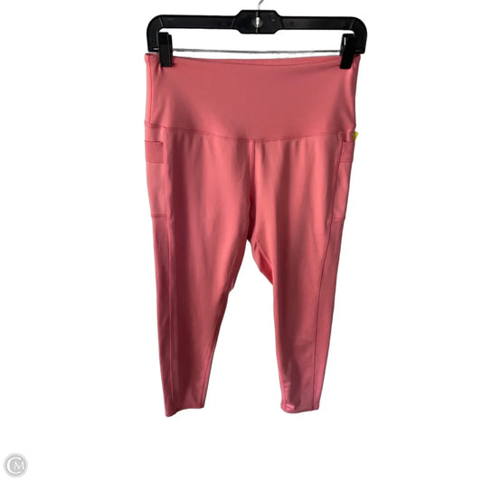 Athletic Leggings By Legend In Pink, Size: L