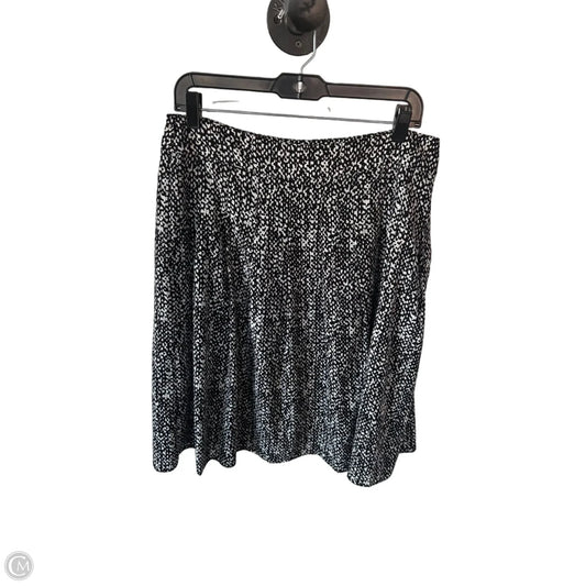 Skirt Mini & Short By Talbots In Black & White, Size: 12