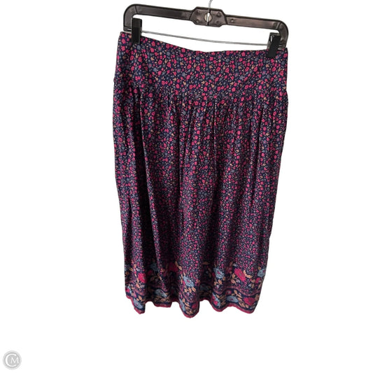 Skirt Midi By Natural Life In Blue & Pink, Size: L
