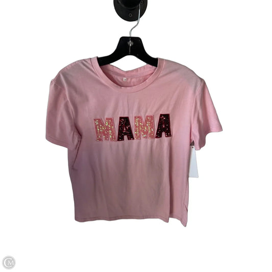 Top Short Sleeve By Cmf In Pink, Size: M