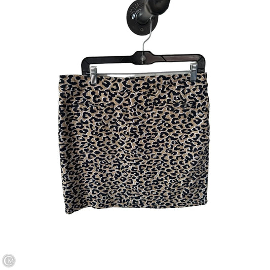 Skirt Mini & Short By Talbots In Animal Print, Size: 12