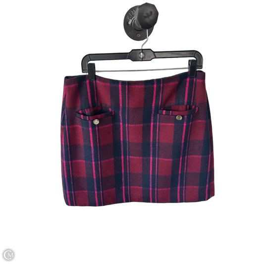 Skirt Mini & Short By Loft In Blue & Red, Size: 12