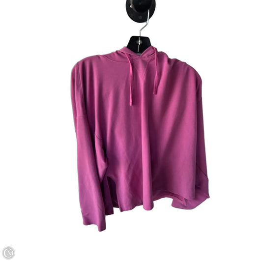 Athletic Sweatshirt Hoodie By Nike In Pink, Size: L