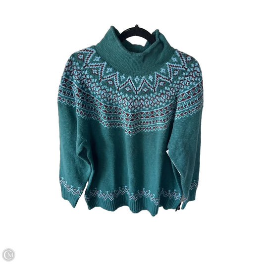 Sweater By L.l. Bean In Blue & Brown, Size: 2x