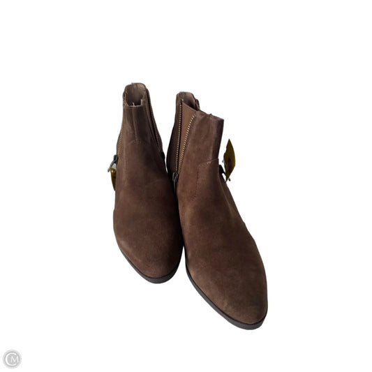 Boots Ankle Heels By Adam Tucker In Brown, Size: 8