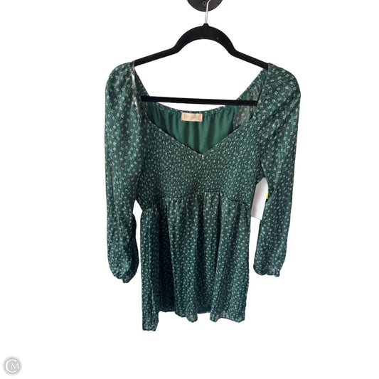 Dress Casual Short By Altard State In Green & White, Size: M