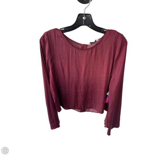 Top Long Sleeve By Naked Zebra In Red, Size: M