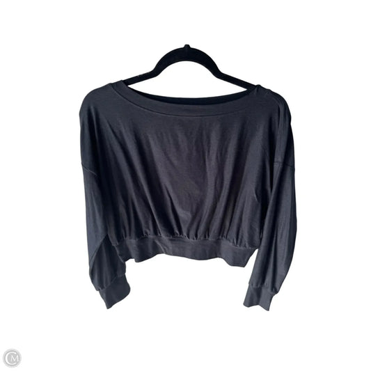 Athletic Top Long Sleeve Crewneck By Old Navy In Grey, Size: Sp