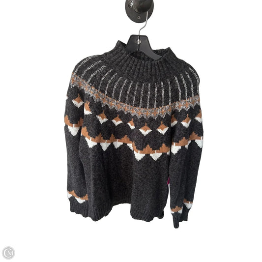Sweater By Tribal In Grey & Tan, Size: Xl