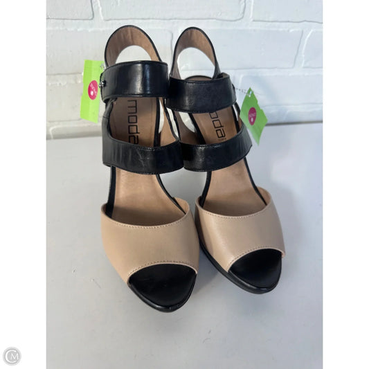 Sandals Heels Stiletto By Clothes Mentor In Black & Brown, Size: 8